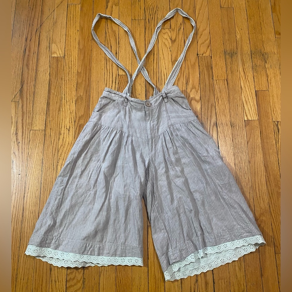 Unique overalls with lace trim by Axes Femme